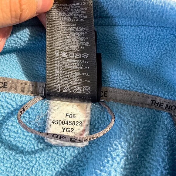 The North Face Fleece Jacket Womens Size L Ridge Fleece Full Zip Sky Blue Jacket - Picture 10 of 13